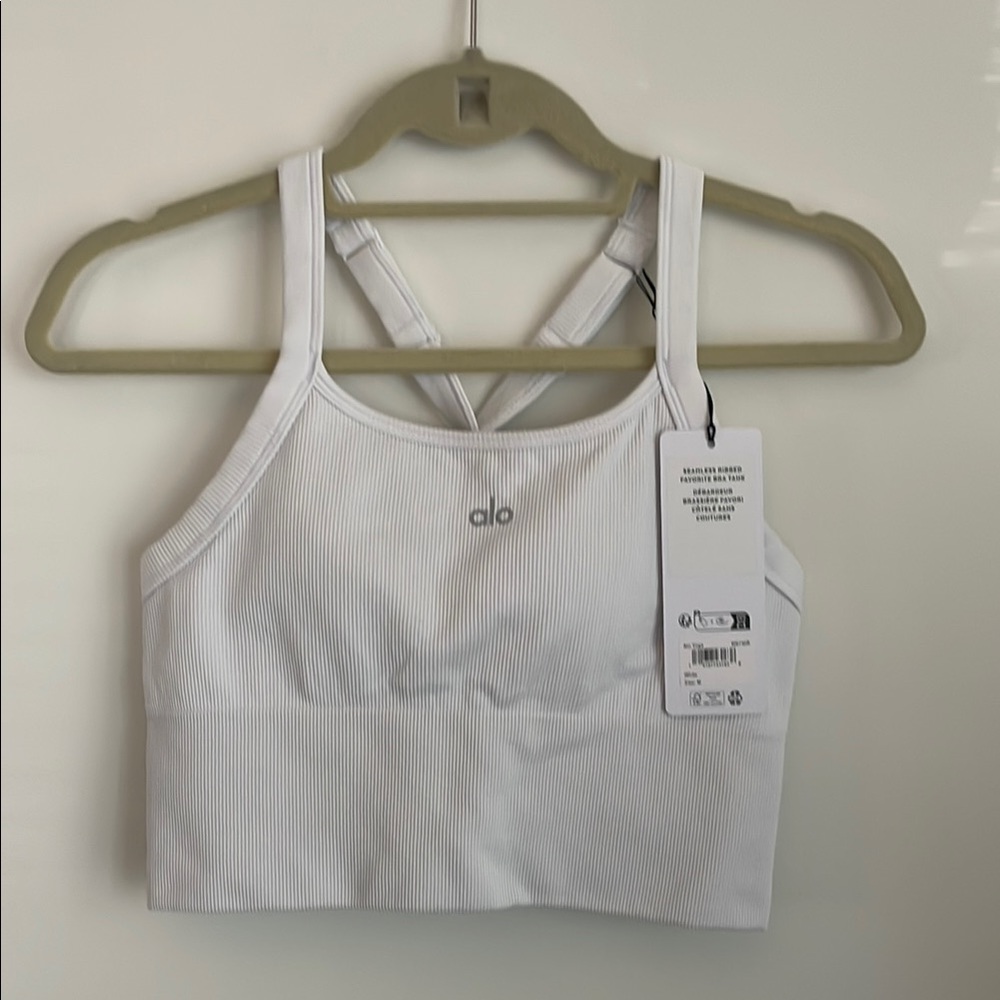Alo Seamless Ribbed Favorite Bra Tank